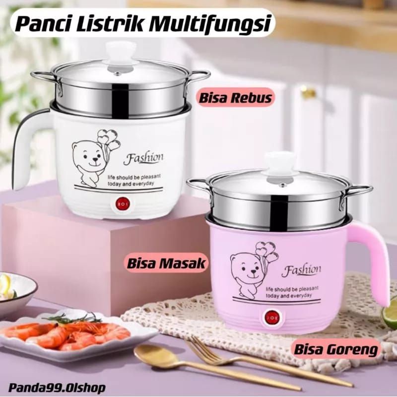 panci listrik multifungsi steamer stainless steel