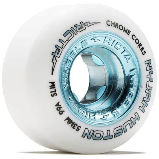 Terlaris Skateboard Wheels Ricta Nyjah Chrome Cores Blue