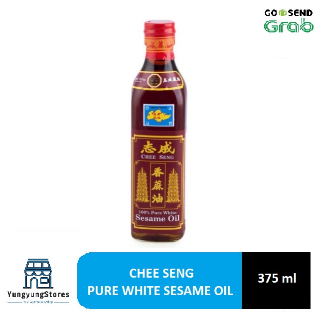 

Nyak Wijen Pagoda Chee Seng Pure White Sesame Oil Botol 375 Ml