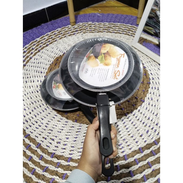 Frypan Set Maspion 18+23 Cm Hitam