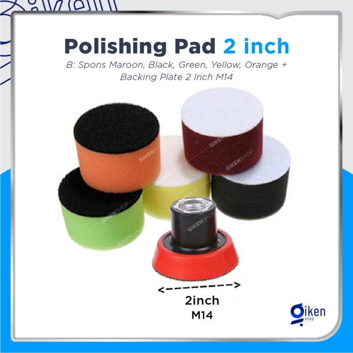 Terlaris Set Busa Spon Alat Poles 2 Inch Compound Polish Wax