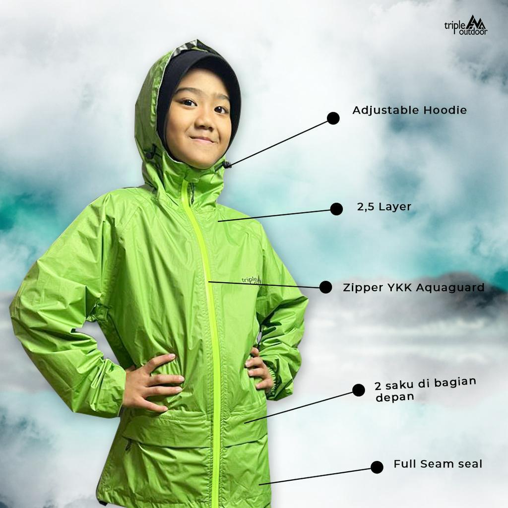 B61 [TRIPLE OUTDOOR] RAINCOAT ANAK, JAS HUJAN ANAK, JAS HUJAN MOTOR ANAK, JAS HUJAN ANAK TERMURAH