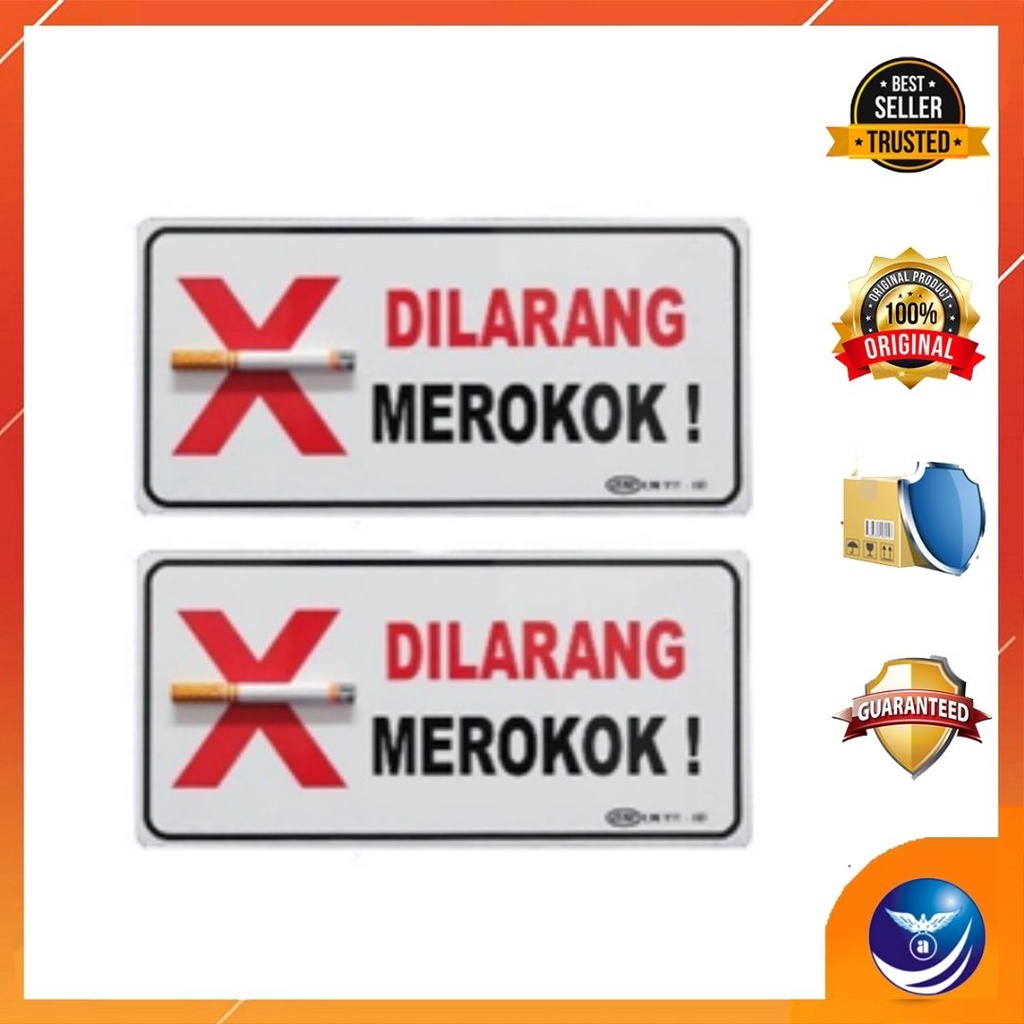 GM LABEL 3D DILARANG MEROKOK LM-111 MEDIUM