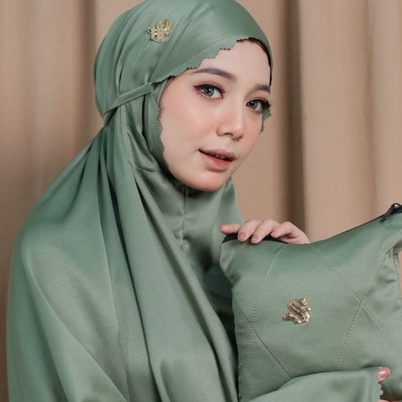 12.12 MALL PREMIUM Mukena Dewasa Daily 2in1 Syahnaz Set Sajadah Laser Cut - mukenah laser