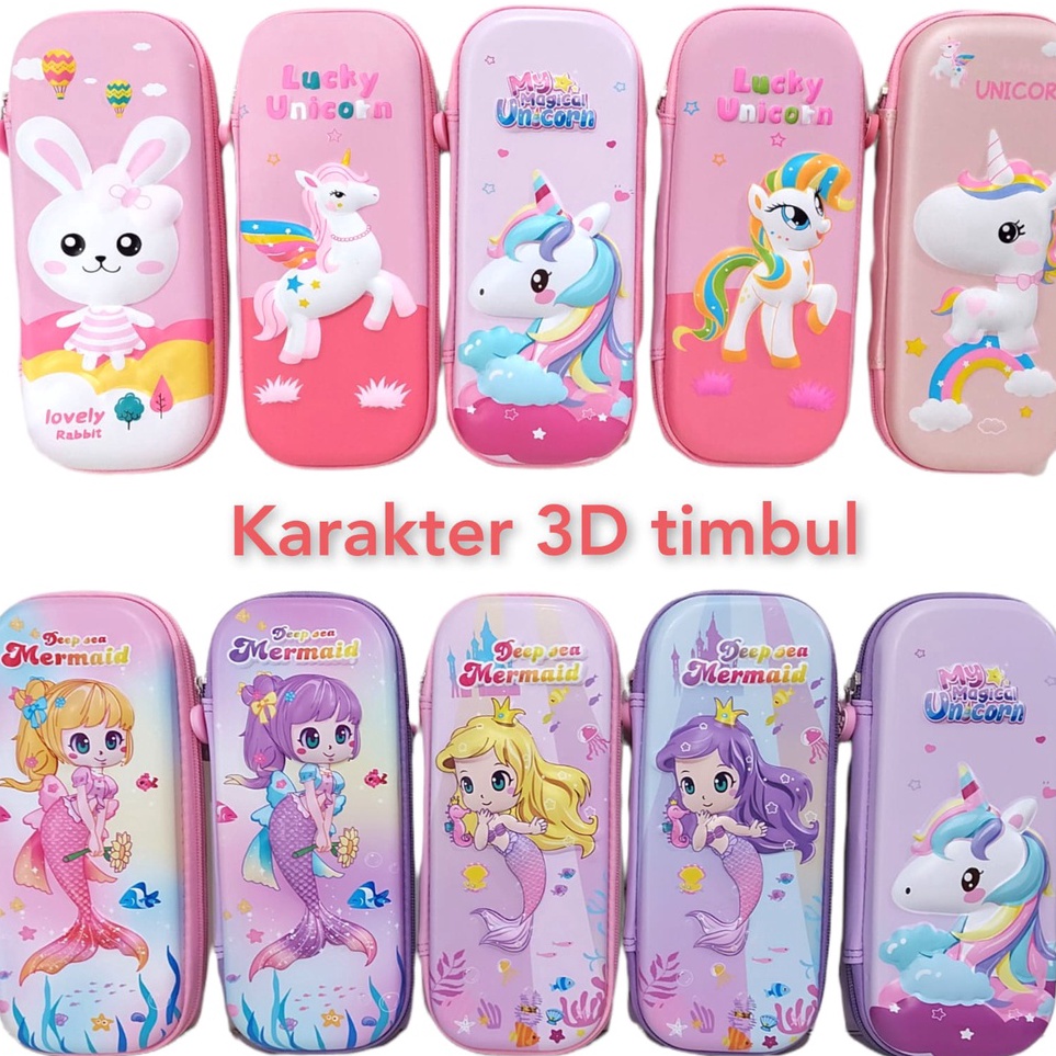 

TERLARIS BRANDS FESTIVAL Kotak Pensil Unicorn Import 3D Timbul Karakter Tempat Pensil Unicorn Anak Paud TK SD ala Smi**e Kualitas Import kado anak perempuan !