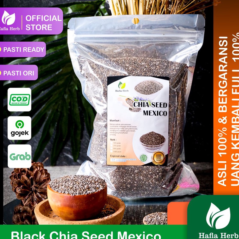 

➵Murah Banget☊ ZHSIW Chia Seed Mexico Organic untuk Diet Freshly Black Cia Sead Organik fresly Biji Chia Seeds V41 ➱Murah