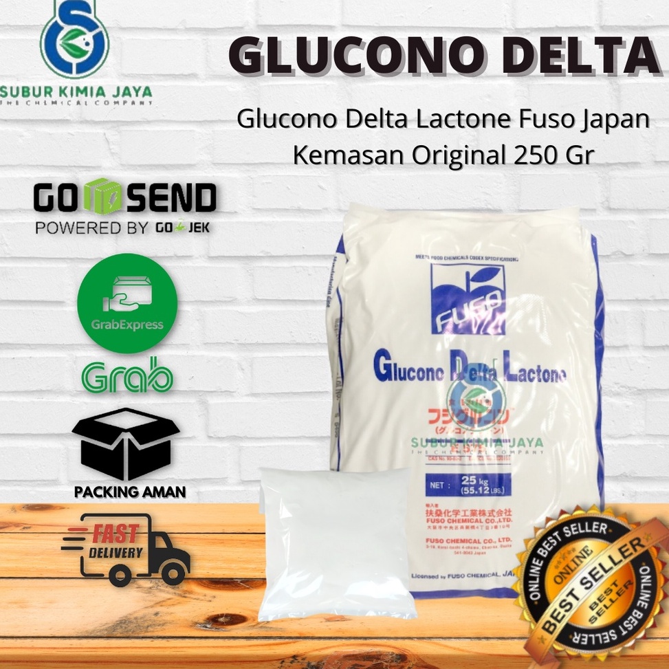 

Ready.. Glucono Delta Lactone GDL Fuso Japan Food Grade / Cioko Sekau Tahu / Fuso Kembang Tahu 250 GR 50