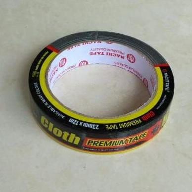 

Lakban Kain Hitam Isolasi Tape Nachi 1" x 12 Meter (23 mm x 12 Meter) sellanorimart