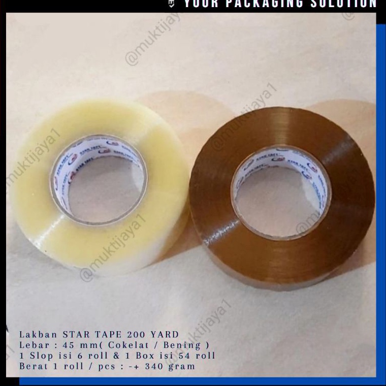 

❆Kirim Sekarang LAKBAN SEVEN STAR / STAR TAPE 200 C91