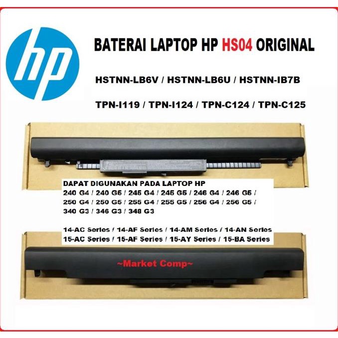 Original Baterai Laptop HP 14-AF115AU 14-AF118AU 14-AF119AU 14-AF120AU