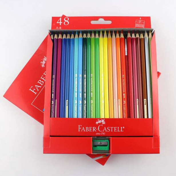 

Best Produk.. Faber Castell Isi 48 Warna Watercolour / Classicolour Dengan Pengerok 46