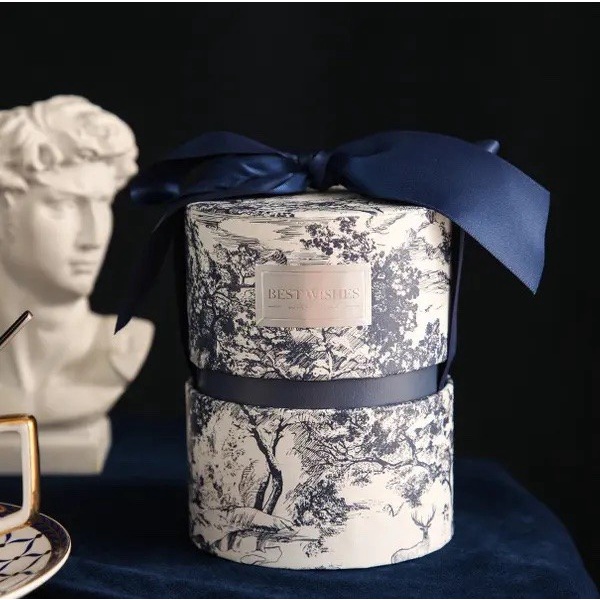 

Terlaris Kotak Kado Hardbox Cylinder Box Packaging With Ribbon Gift Box Hampers