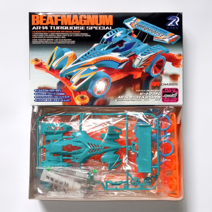 DISKON SPESIAL TAMIYA MINI 4WD MERK DD RUIZE BEAT MAGNUM TURQUOISE SPECIAL TERMURAH