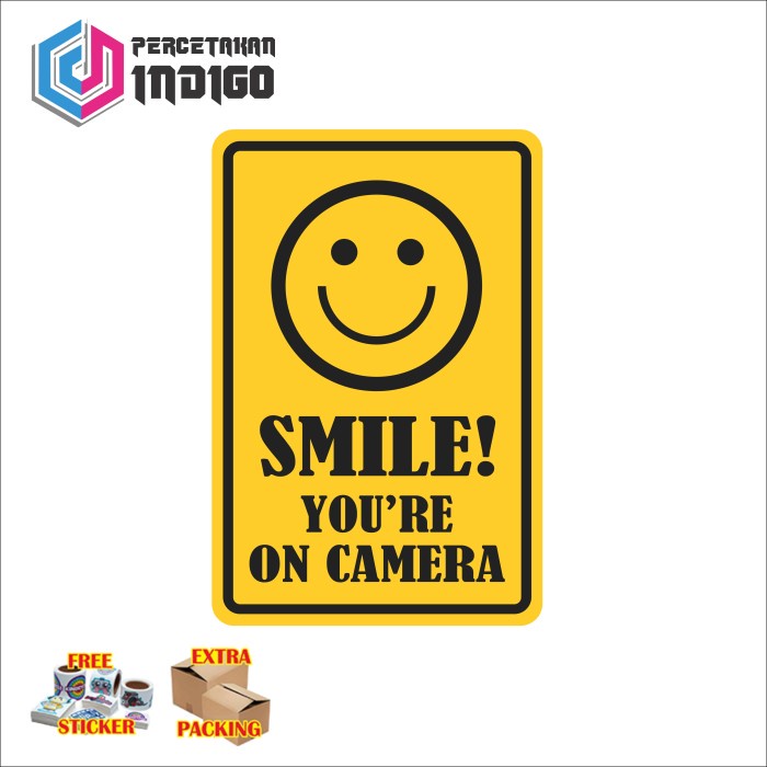 

Terlaris Plat Alumunium Rambu Rambu Smile Youre On Camera
