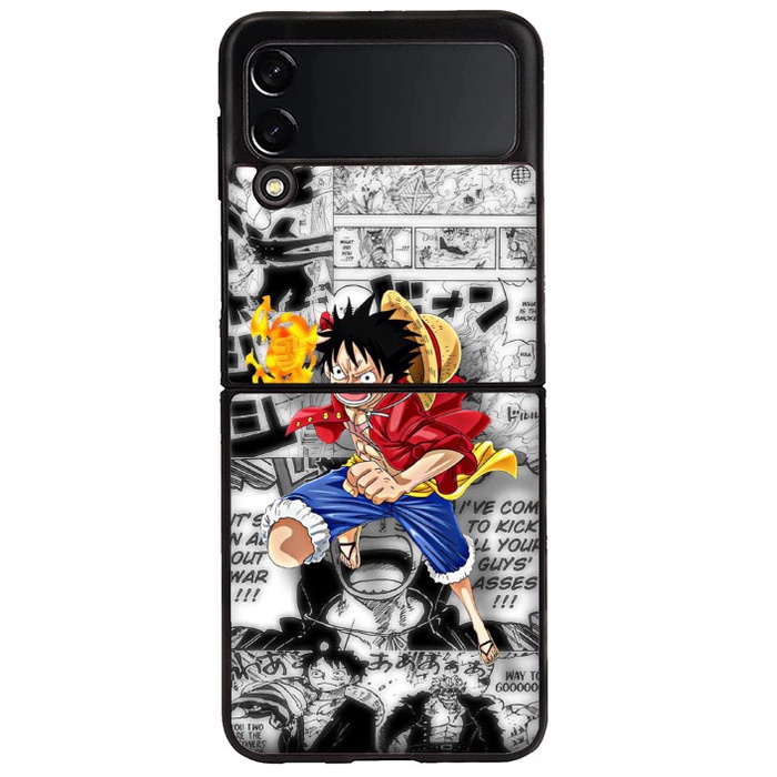 Case Casing Softcase Hardcase Samsung Galaxy Z Flip 3 4 Z Fold 3 4 Monkey Luffy One Piece AO0081