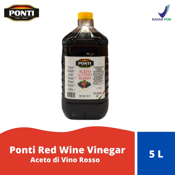 

Ponti Red Vinegar (Aceto Di Vino Rosso) - 5 L