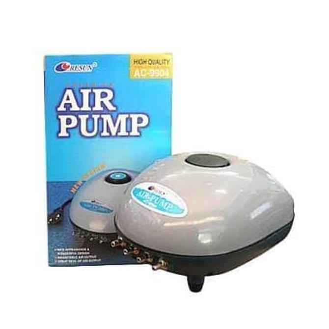 Resun Ac9904 Aerator 4 Lubang Pompa Gelembung Udara Aquarium, Kolam
