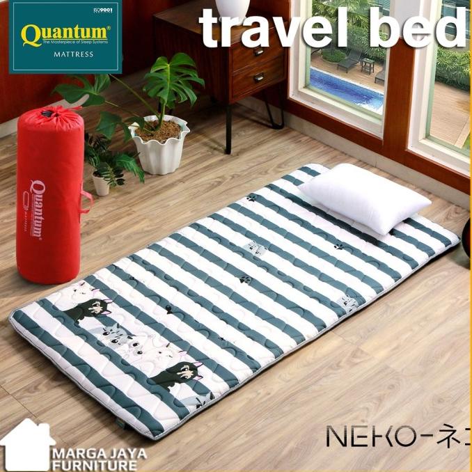 Kasur Lipat Quantum travel bed 80 cm gulung lantai matras