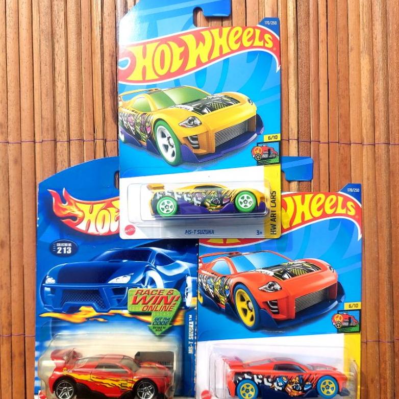 Hotwheels Ms-T Suzuka 2001 Hijau Merah 2022 Kuning Orange - First Edition Suzuki