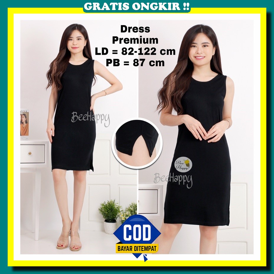 Dress Coletta 172728L Dress Singlet / Tank Top Dress / Singlet Terusan / Tank Top Panjang Wanita