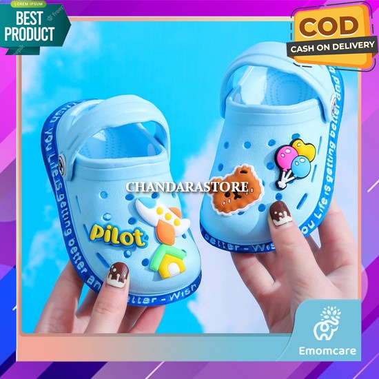 Sandal Anak Cowok Karakter Lucu Sendal Selop Jepit Remaja Sendal Platform Korean Style Sandal Anak L