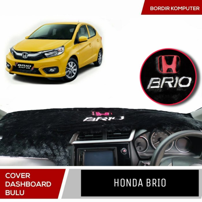 karpet dashboard bulu cover dashboard mobil Honda Brio Satya RS