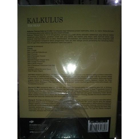 HOT SALE KALKULUS THOMAS EDISI 13 JILID 1 TERMURAH