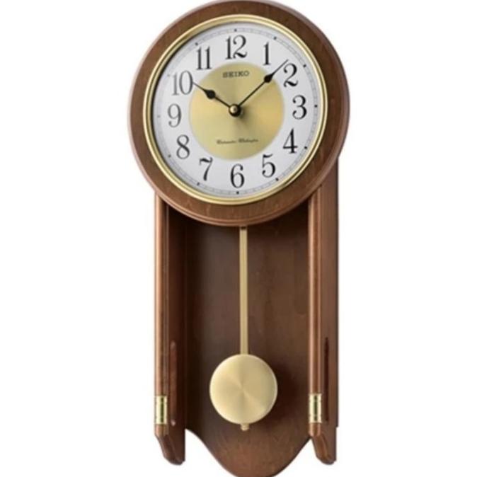 Qxh073 Jam Dinding Seiko Pendukum Bunyi  Greenary.Store