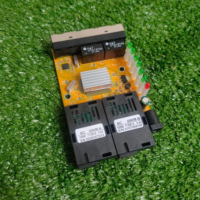 HTB Fiber Media Converter 2FO 4LAN - 2SC 4RJ45 Support POE - RPOE