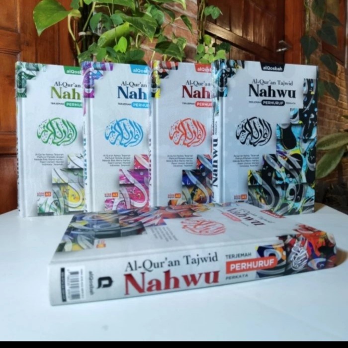 PROMO AL QURAN NAHWU TAJWID TERJEMAH PERHURUF PERKATA A5, AL QOSBAH TERMURAH