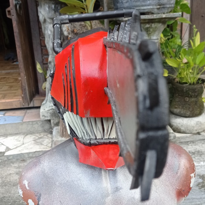 Best Seller Cod  Helm Cosplay Denji Chainsawman Readyy