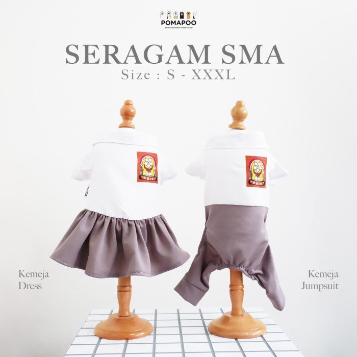 Bestseller Pomapoo - Kostum Kucing Dan Kostum Anjing Seragam Sma