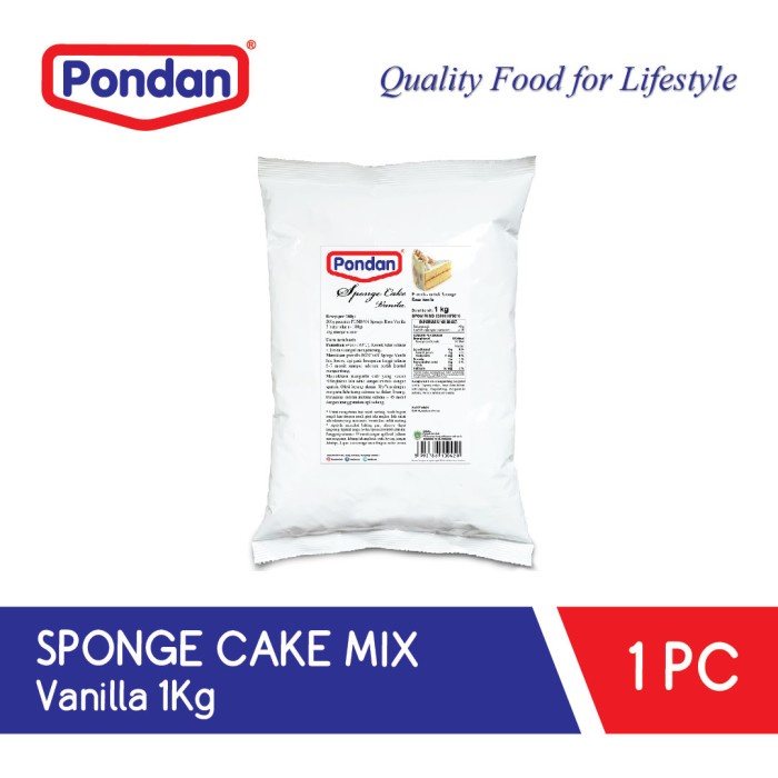 

Terlaris Pondan Sponge Vanilla (Bulky)