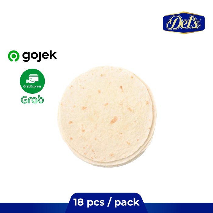 

Terlaris Wheat Tortilla Frozen Diameter 30Cm - Kulit Tortilla Gandum 18Pcs/Pack