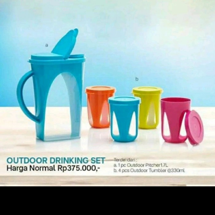 Terlaris Outdoor Pitcher 1,7L / Teko Tupperware 1,7L Bahan Tebal