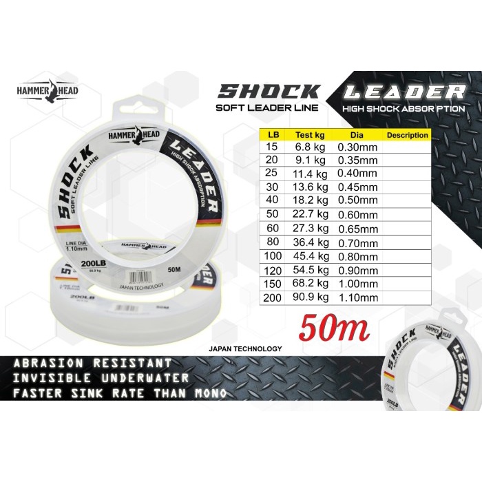 Bestseller Hammerhead Shock Leader