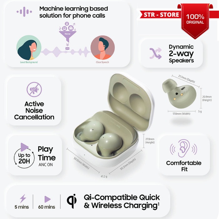 SAMSUNG GALAXY BUDS 2 EARBUDS BLUETOOH BUDS SAMSUNG NEW BUDS 2