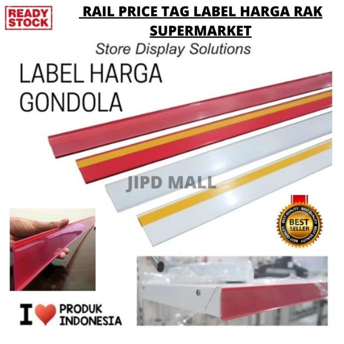 Rail Price Tag Label Harga Rak Supermarket 90 Cm 113