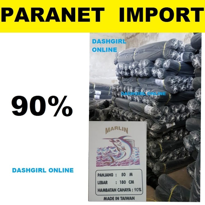 Best Seller Paranet 90% Impor Roll Panjang 50M Lebar 1.8M / Paranet Import