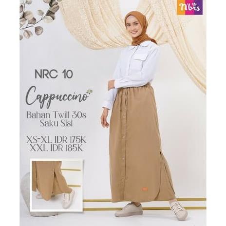 ROK CELANA Wanita Muslimah Rocella Katun Polos Rocela NRC 10 Nibras