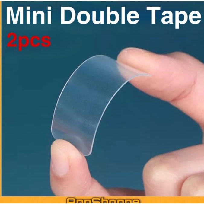 

Double Tape Dobel Tip Perekat Dua Sisi Kuat Bening Transparent - 2Pcs