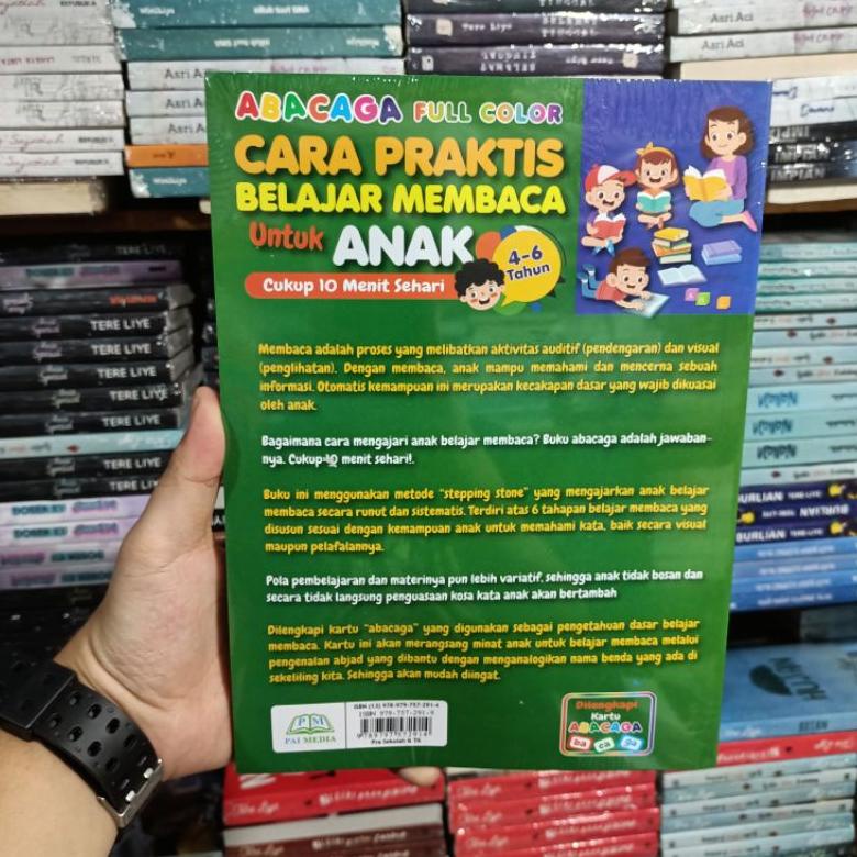 Terbaru Abacaga Full Colour Cara Praktis Belajar Membaca Untuk Anak 4 - 6 Tahun Wxy