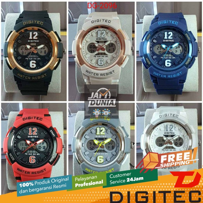 DISKON SPESIAL DIGITEC ORIGINAL DG-2096 TCK DG 2096 DIGITEC 2096 JAM TANGAN WANITA TJ TERMURAH