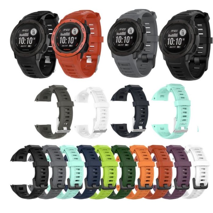 PROMO STRAP JAM GARMIN INSTINCT 2 BAHAN SILICONE TERMURAH