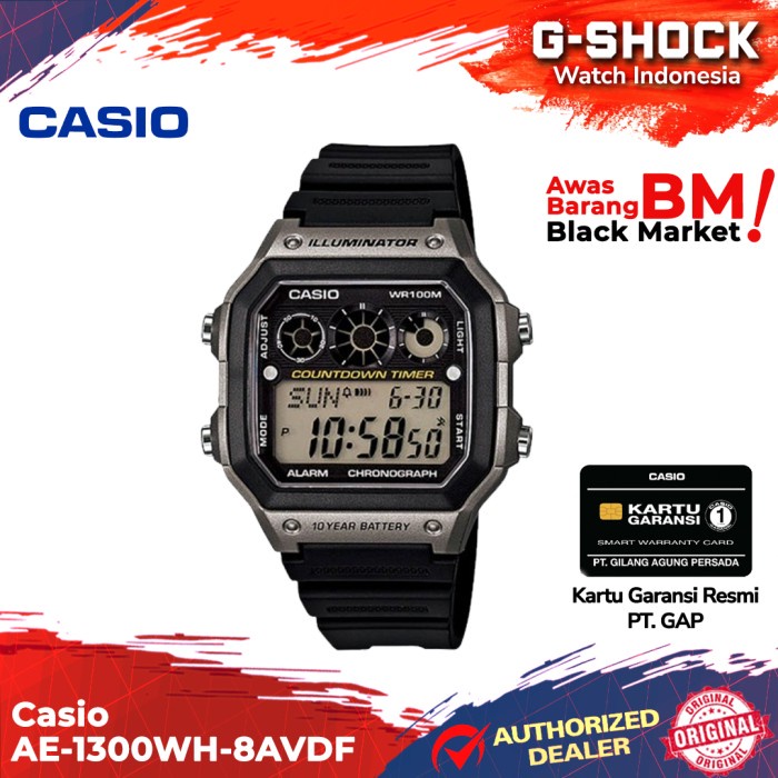 PROMO CASIO GENERAL AE-1300WH-8AVDF AE-1300W AE-1300 AE1300W AE 1300W TERLARIS
