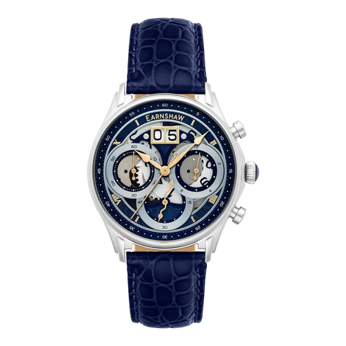 DISKON SPESIAL JAM TANGAN PRIA THOMAS EARNSHAW NASMYTH ES-8260-03 CHRONOGRAPH SEMI S TERLARIS