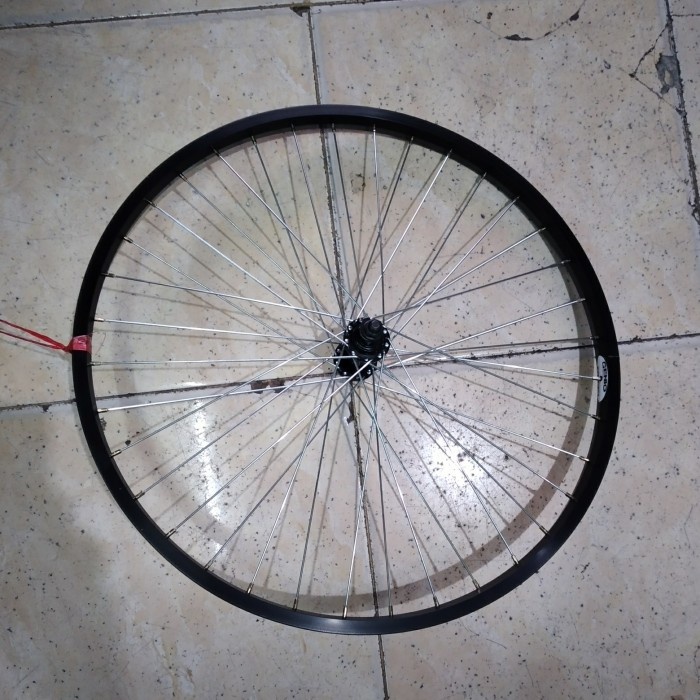 Terlaris Velg Sepeda/Wheelset 24 Genio Aloy Hitam 36L Belakang