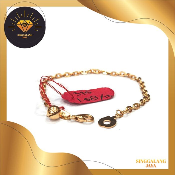 Bestseller Gelang Anak Emas 375 Gelang Baby Emas Asli Gelang Rantai
