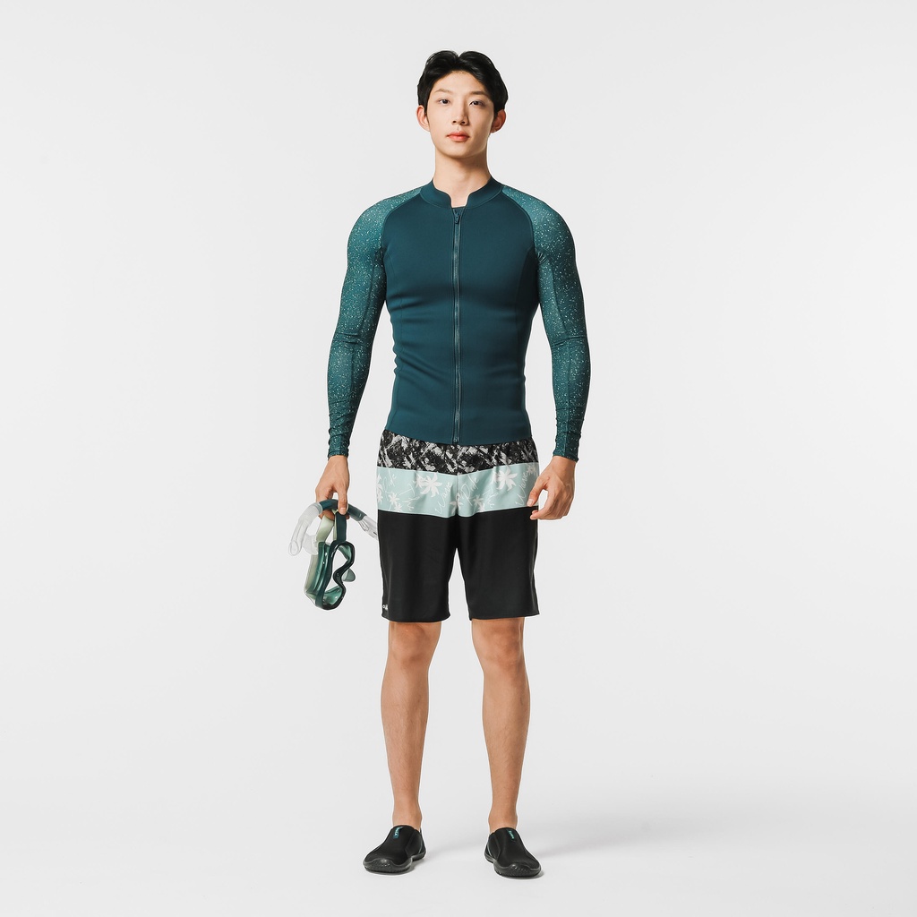 DECATHLON SUBEA Atasan Neoprene lengan panjang pria 500 - navy - 8798226