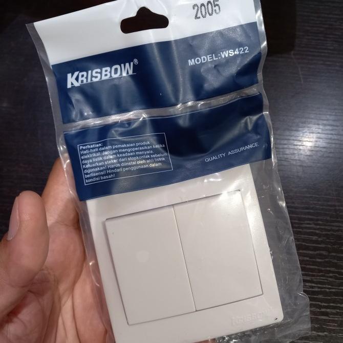 @#@#@#] Krisbow saklar 2 gang 2 way